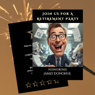 Funny Retirement Party Colleague  Invitation