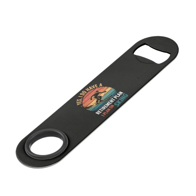 Funny Retirement Plan Ski Retiring (Front Angled)