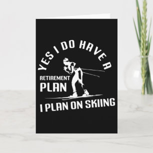 Funny Retirement Skiing Card