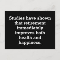 Funny retirement statistics quote