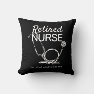 Funny Retiring Nurse Retirement Nursing Cushion