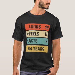 Funny Retro 44Th Birthday 44 Years Old Born In 197 T-Shirt