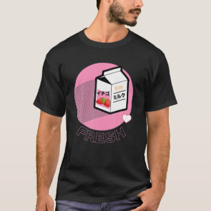 Funny Retro 90S Japanese Kawaii Strawberry Milk Sh T-Shirt