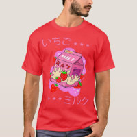 Funny Retro 90s Japanese Kawaii Strawberry Milk Sh