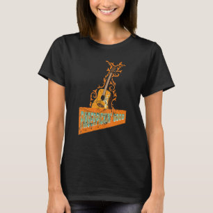 Funny Retro Acoustic Guitar Graphic Design and Gui T-Shirt
