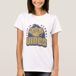 Funny Retro Back to School Vibes Teacher T-Shirt