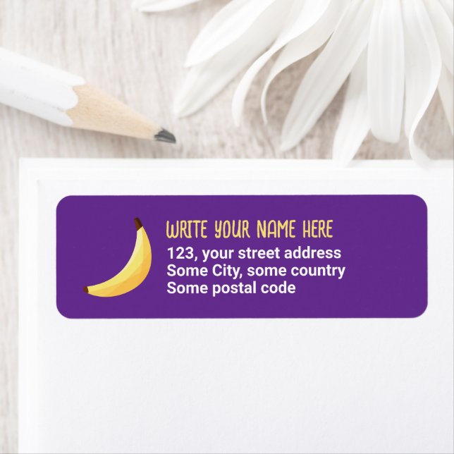 Funny Retro Banana Party Favours Puns Editable (Insitu)