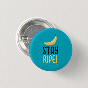 Funny Retro Banana Party Favours Puns Editable 3 Cm Round Badge