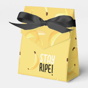 Funny Retro Banana Party Favours Puns Editable Favour Box