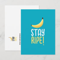 Funny Retro Banana Party Favours Puns Editable