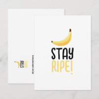 Funny Retro Banana Party Favours Puns Editable