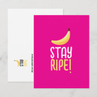 Funny Retro Banana Party Favours Puns Editable