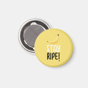 Funny Retro Banana Party Favours Puns Editable Magnet