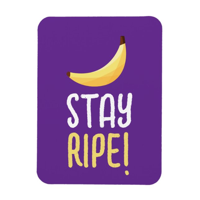 Funny Retro Banana Party Favours Puns Editable Magnet (Vertical)