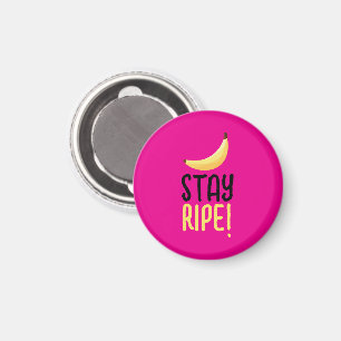 Funny Retro Banana Party Favours Puns Editable Magnet