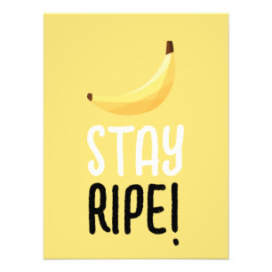 Funny Retro Banana Party Favours Puns Editable Photo Print