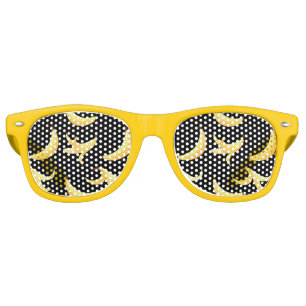 Funny Retro Banana Party Favours Puns Editable Sunglasses