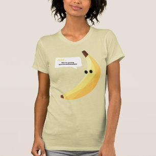 Funny Retro Banana Party Favours Puns Editable T-Shirt