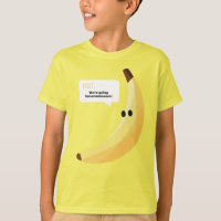 Funny Retro Banana Party Favours Puns Editable