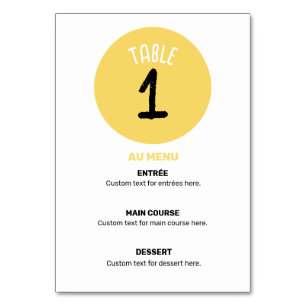 Funny Retro Banana Party Favours Puns Editable Table Number
