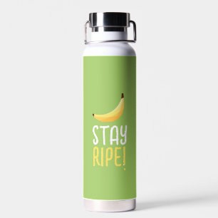 Funny Retro Banana Party Favours Puns Editable Water Bottle