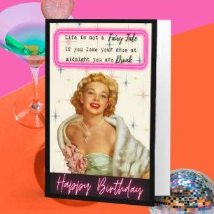 Funny Retro Birthday Card Best Friend-Sassy-Life