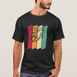 Funny Retro Capybara Skydiving - Vintage Skydiver T-Shirt