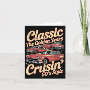 Funny Retro Car Graphic Not Old, Just A Clic Hotro Card