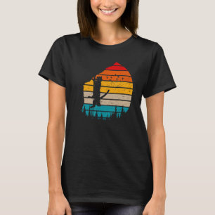 Funny Retro Cat Climbing Vintage Kitty Rock Climbe T-Shirt