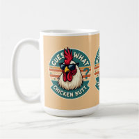  Funny Retro Chicken Butt Joke Design