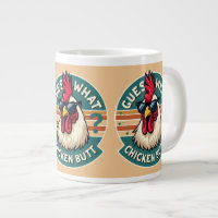  Funny Retro Chicken Butt Joke Design