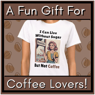 Funny Retro Coffee Lover Low Carb Keto Diet T-Shirt