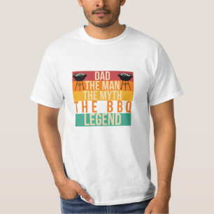 Funny Retro Dad BBQ Legend Father's Day T-Shirt