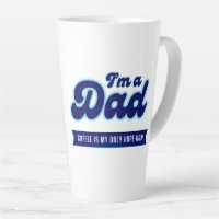 Funny retro Dad - Coffee is my only hope blue 
