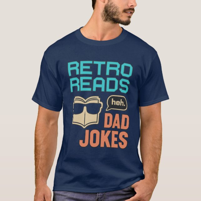 Funny Retro Dad Jokes T-Shirt -  Father's Day Gift (Front)