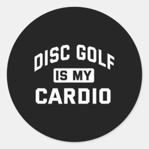 Funny Retro Disc And Disc Golf Ultimate Frisbee Pl Classic Round Sticker
