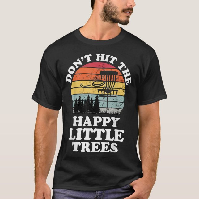 Funny Retro Disc Golf Frisbee Golfing Player Sport T-Shirt (Front)