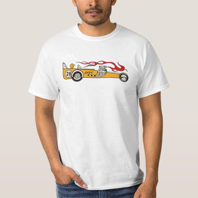 Funny Retro Drag Car T-Shirt (Front)