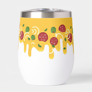 Funny Retro Dripping Pizza Cheese Keto Party
