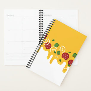 Funny Retro Dripping Pizza Cheese Keto Party Planner