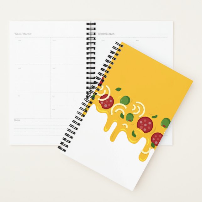Funny Retro Dripping Pizza Cheese Keto Party Planner (Display)