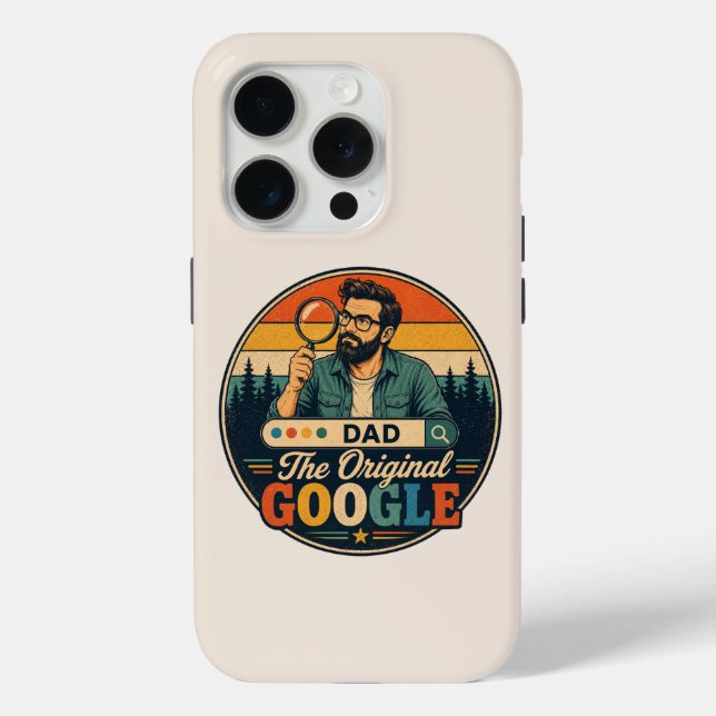 Funny Retro Father’s Day iPhone Case (Back)