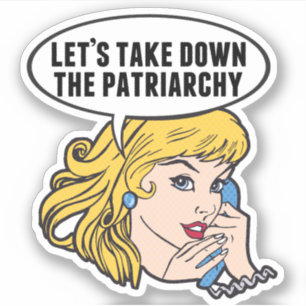 Funny Retro Feminist Pop Art Anti Patriarchy