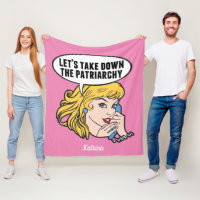 Funny Retro Feminist Pop Art Anti Patriarchy Pink