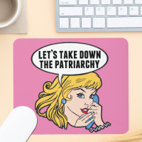 Funny Retro Feminist Pop Art Anti Patriarchy Pink