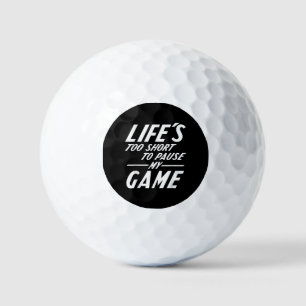 Funny Retro Gamer - Life's Too Short to Pause My G Golf Balls