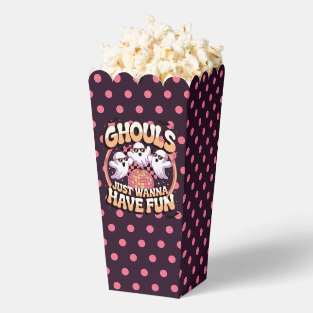 Funny Retro Ghost Halloween Favour Box (Popped)