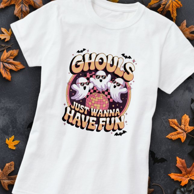 Funny Retro Ghost Halloween Pun T-Shirt (Creator Uploaded)