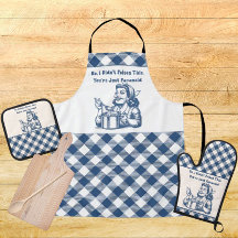 Funny Retro Housewife Apron Cooking Humour