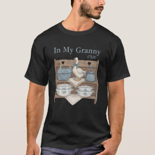 Funny Retro in My Granny Era Farmhouse Chicken Woo T-Shirt